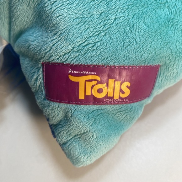 Dreamworks Trolls Branch Pillow Pet Blue Plush Pillow 16" Stuffed‎ Animal Toy - Picture 8 of 14